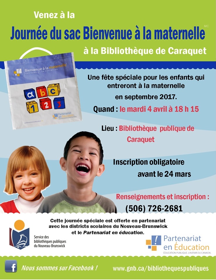 Journ e du sac Bienvenue   la maternelle  DSFNE